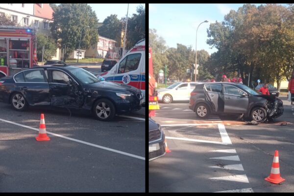 Wypadek Zielona Góra Wyspiańskiego Staszica - Kolizja Zielona Góra