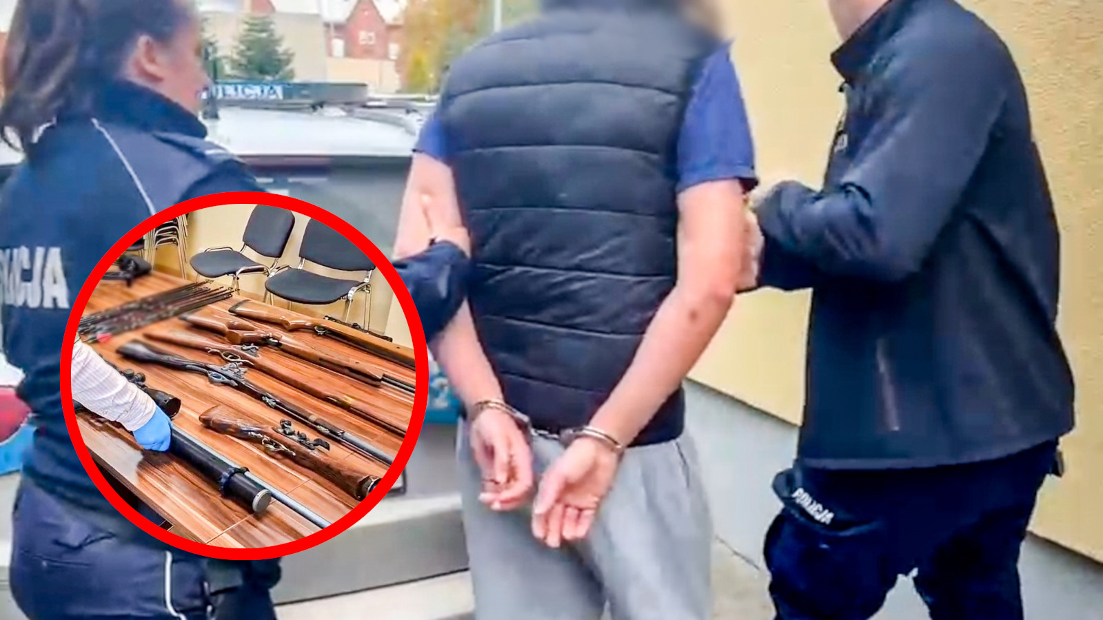 Atak na policjantów Drezdenko - broń i narkotyki