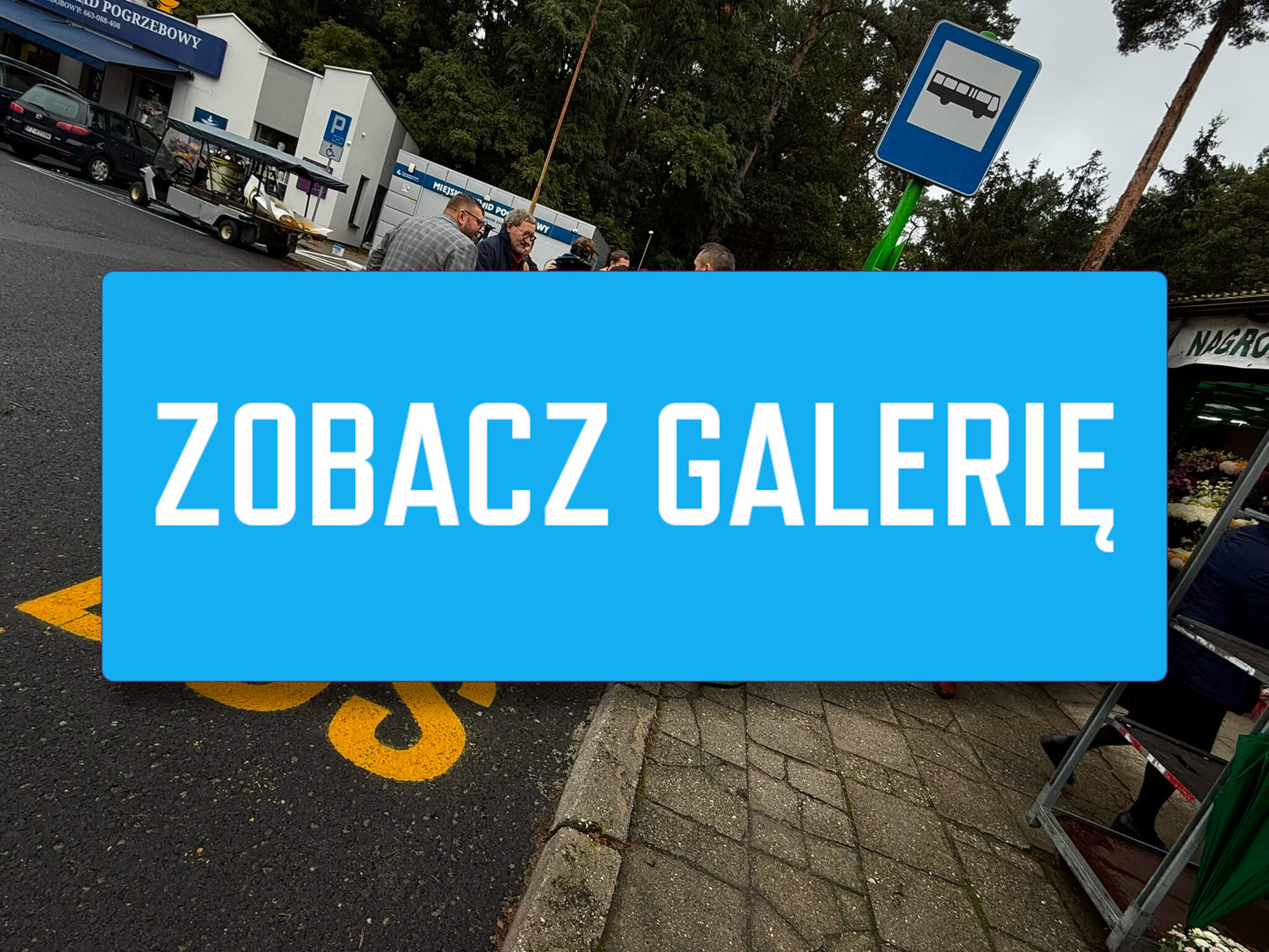 Autobusy na cmentarzu Zielona Góra - linia 104 MZK Zielona Góra