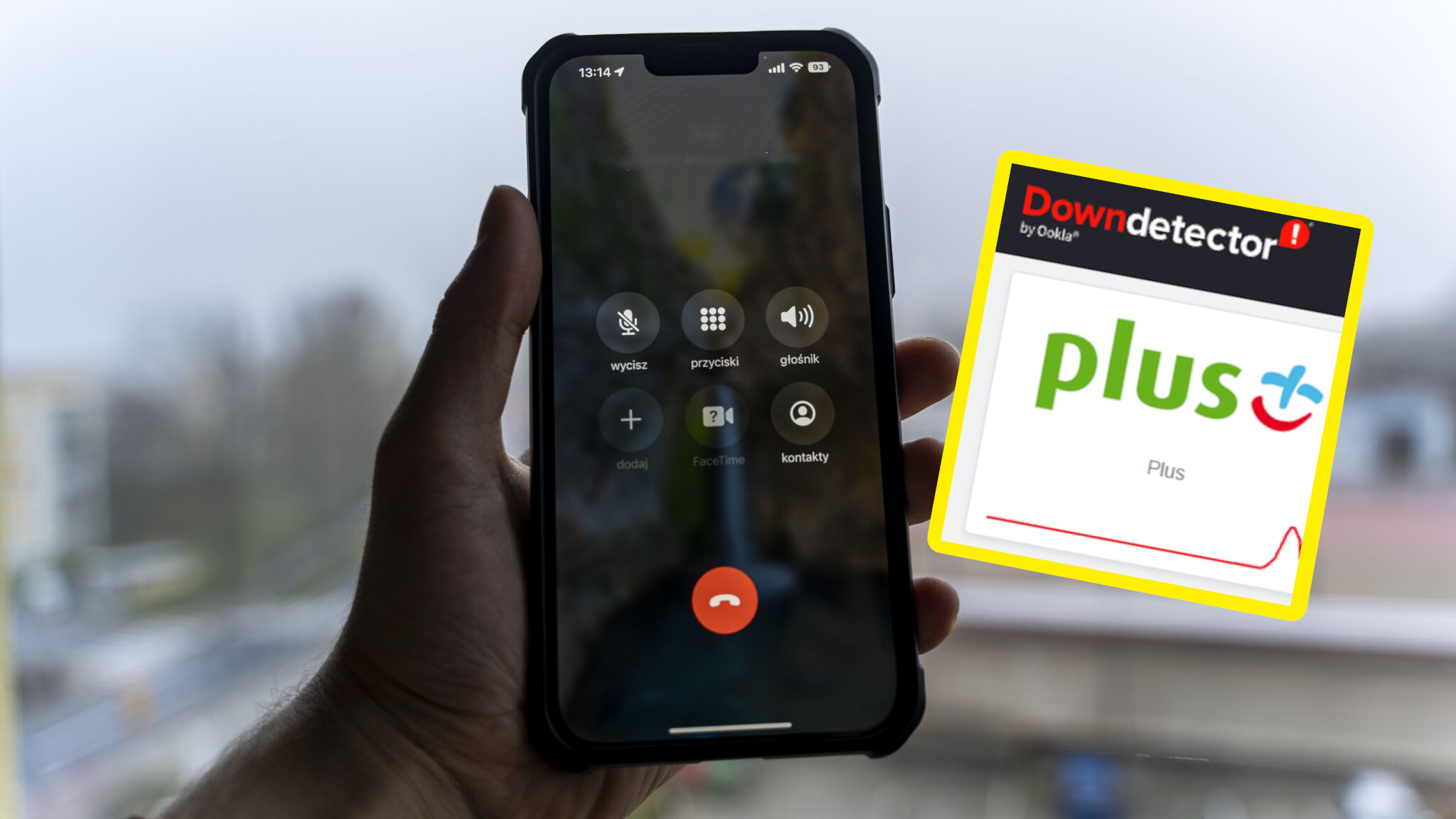 Awaria sieci Plus Polska - downdetector