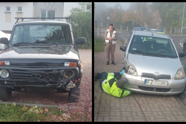 Kolizja Zielona Góra - Wypadek Stary Kisielin