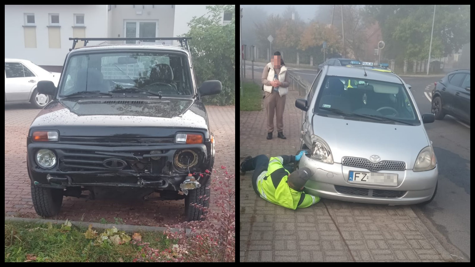 Kolizja Zielona Góra - Wypadek Stary Kisielin