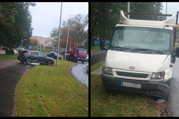Kolizja Zielona Góra - Wypadek Zielona Góra rondo Batorego