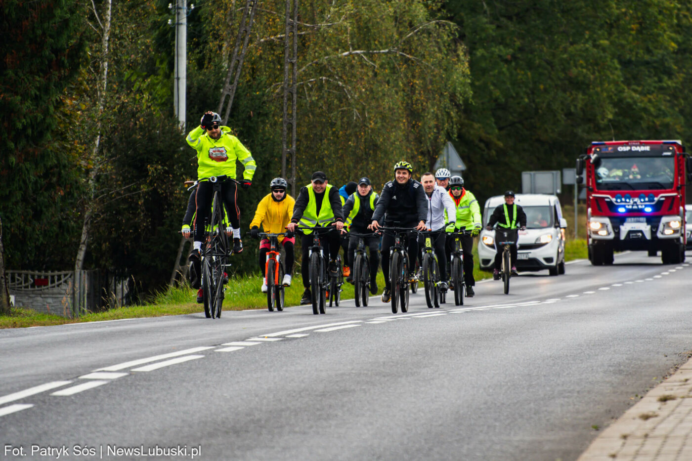 Strażak Łukasz Jęcz - Bicyklem przez Polskę dla Emilki Jęcz