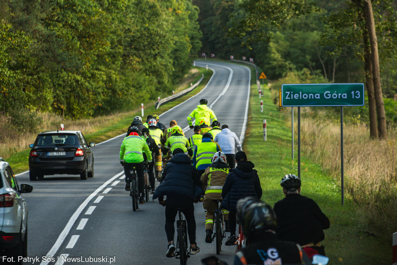 Strażak Łukasz Jęcz - Bicyklem przez Polskę dla Emilki Jęcz