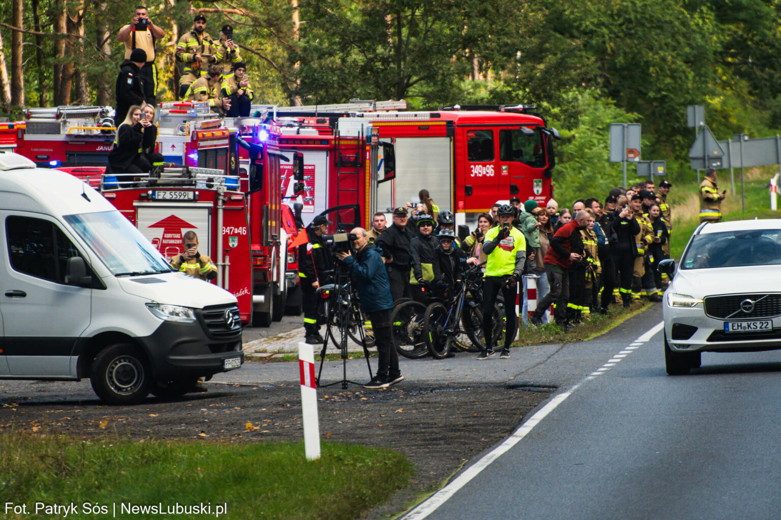 Strażak Łukasz Jęcz - Bicyklem przez Polskę dla Emilki Jęcz