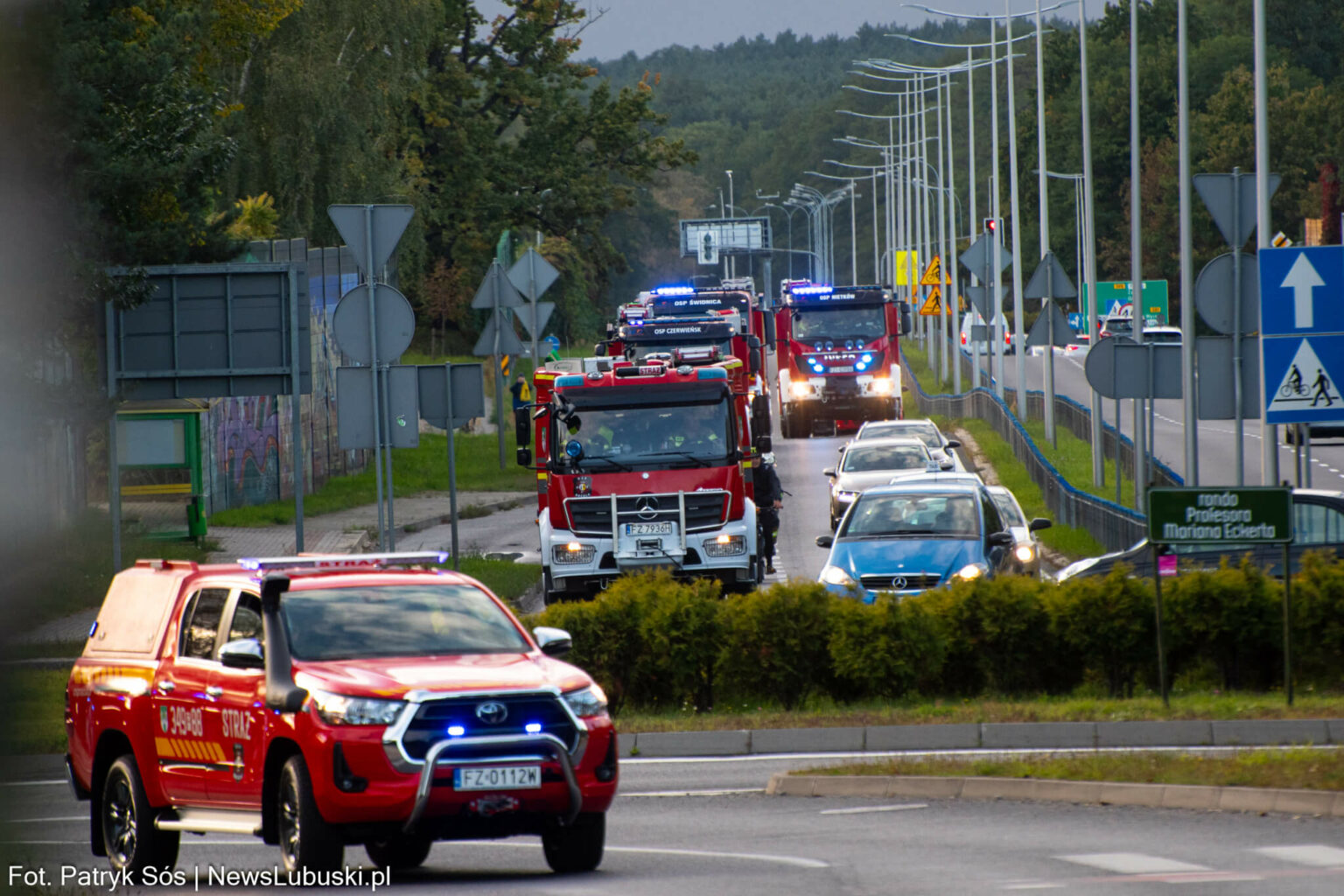 Strażak Łukasz Jęcz - Bicyklem przez Polskę dla Emilki Jęcz