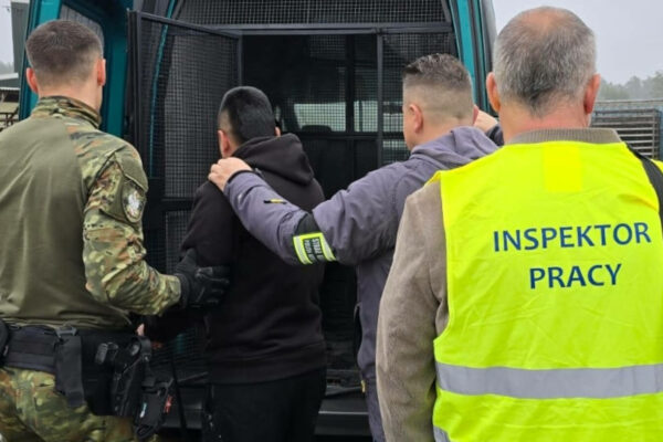 Żagań: 11 nielegalnych migrantów zatrzymanych przez służby (ZDJĘCIA) Nielegalni migranci Żagań - Straż Graniczna Tuplice