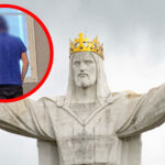 Obcokrajowiec zatrzymany Świebodzin - pomnik Chrystusa Świebodzin