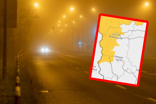 Ostrzeżenia IMGW w Lubuskiem. Alerty w części regionu Ostrzeżenia IMGW Lubuskie - Gęsta mgła