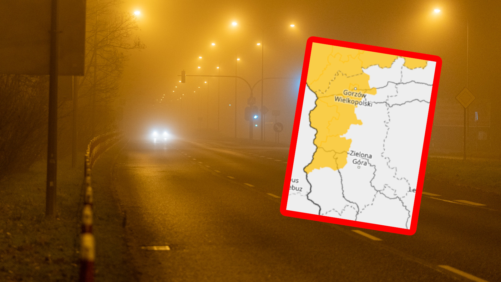 Ostrzeżenia IMGW Lubuskie - Gęsta mgła