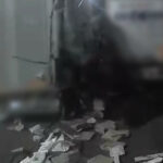 Pijany kierowca ciężarówki Trasa S3 Sulechów - nagranie z parkingu MOP