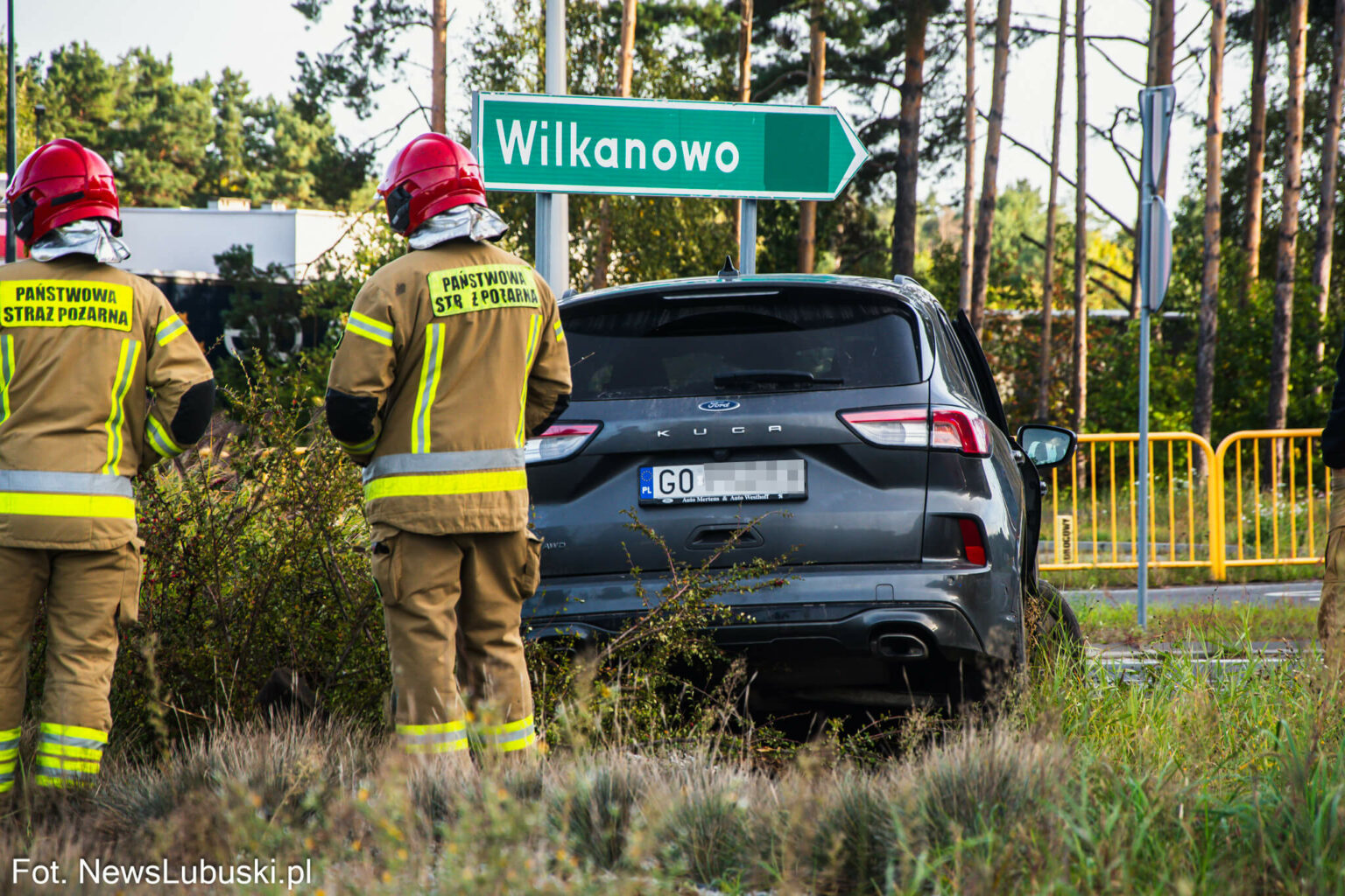 Pijany kierowca Zielona G&oacute;ra - Wypadek Wilkanowo