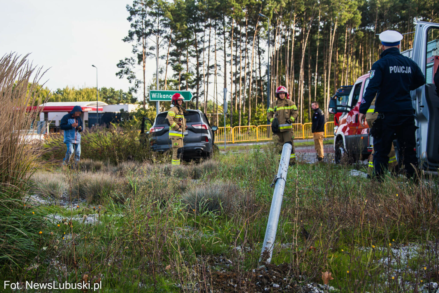 Pijany kierowca Zielona G&oacute;ra - Wypadek Wilkanowo