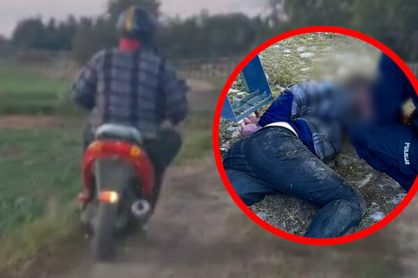 Pościg motorowerzysta Wschowa - pijany kierowca Wschowa