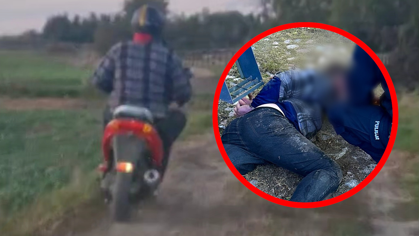 Pościg motorowerzysta Wschowa - pijany kierowca Wschowa