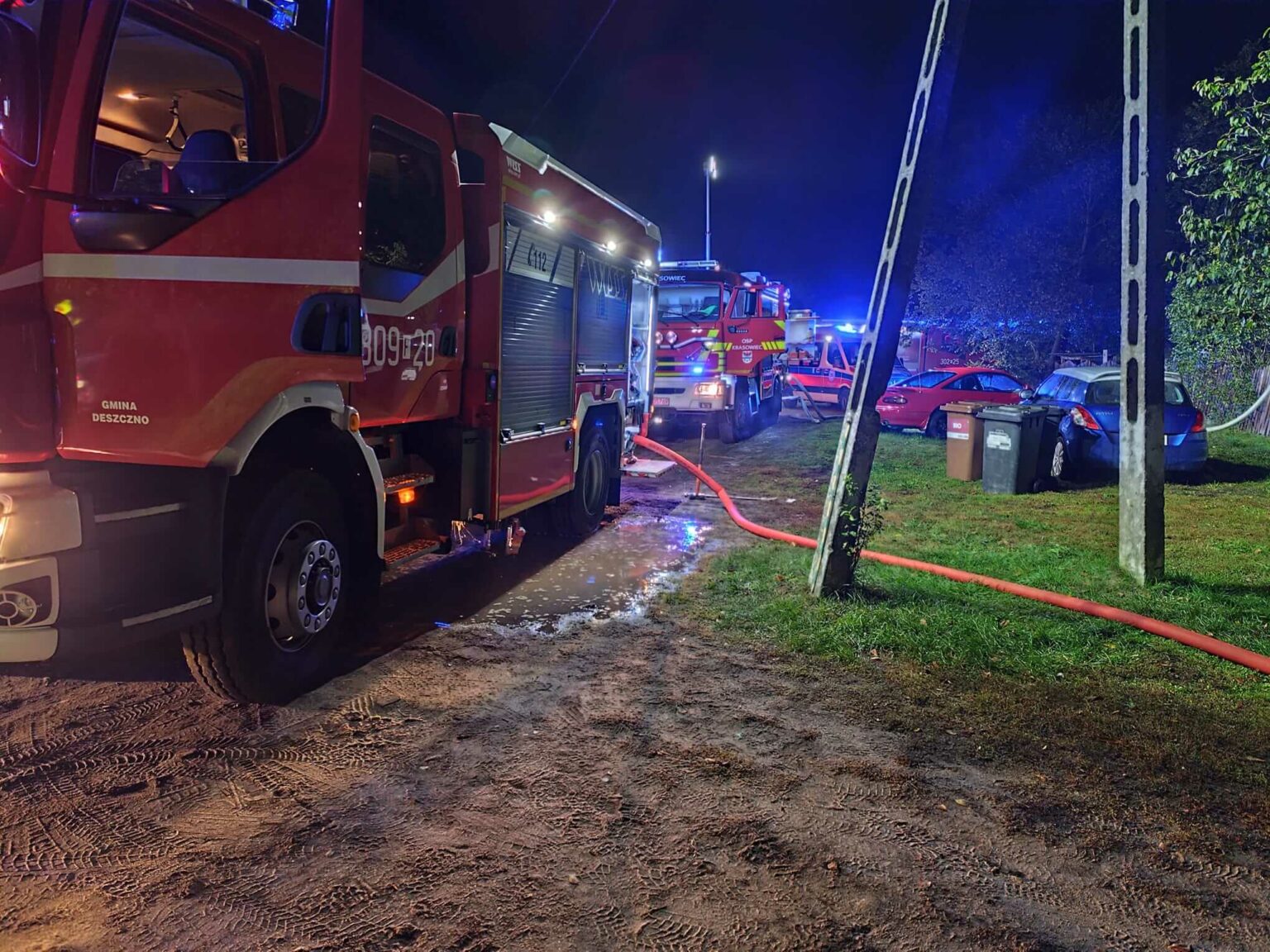 Pożar Bolemin - Pożar Gorz&oacute;w Wielkopolski