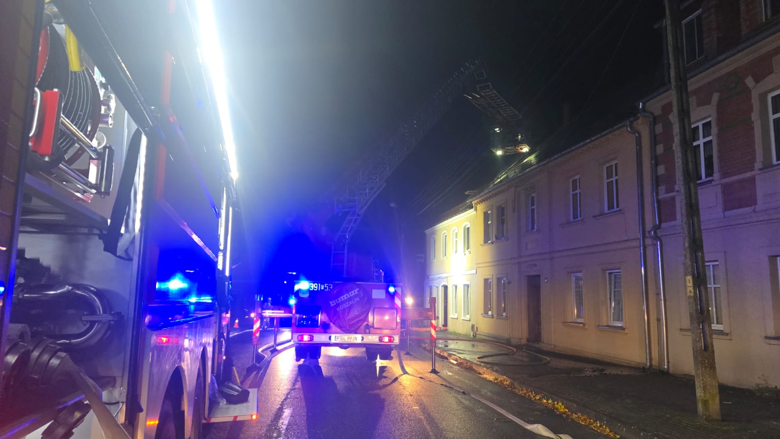 Pożar Ośno Lubuskie - Pożar Słubice