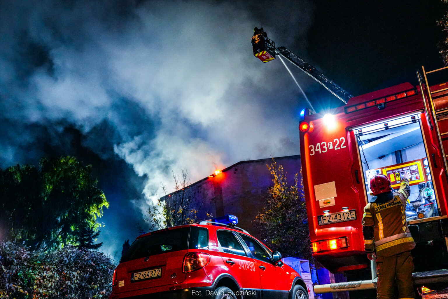 Pożar Sulech&oacute;w Kościuszki - podpalenie Sulech&oacute;w