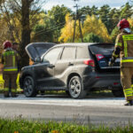 Pożar samochodu na DK27 - Pożar Świdnica Zielona Góra