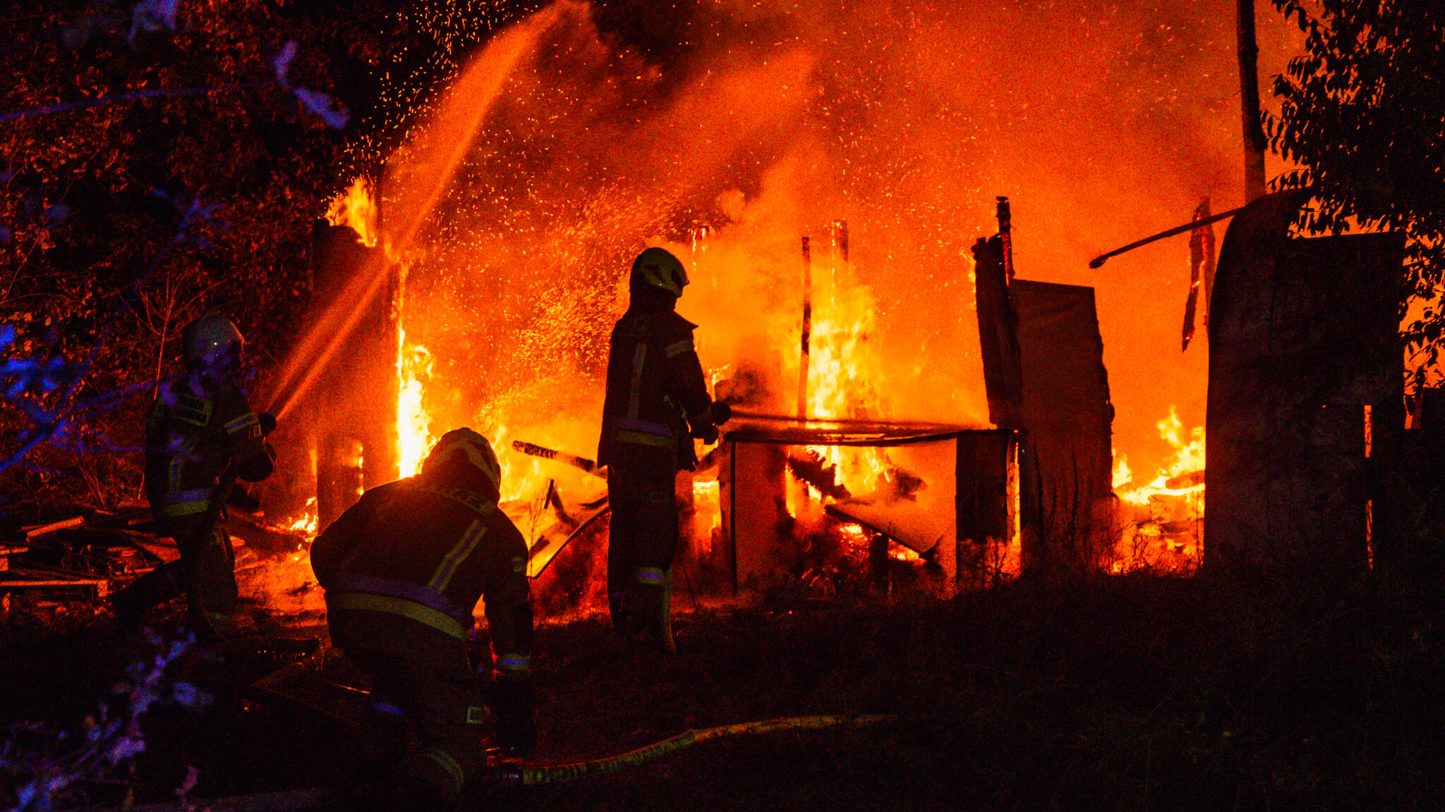 Pożar Zielona Góra, Pożar Ochla - straż pożarna Zielona Góra