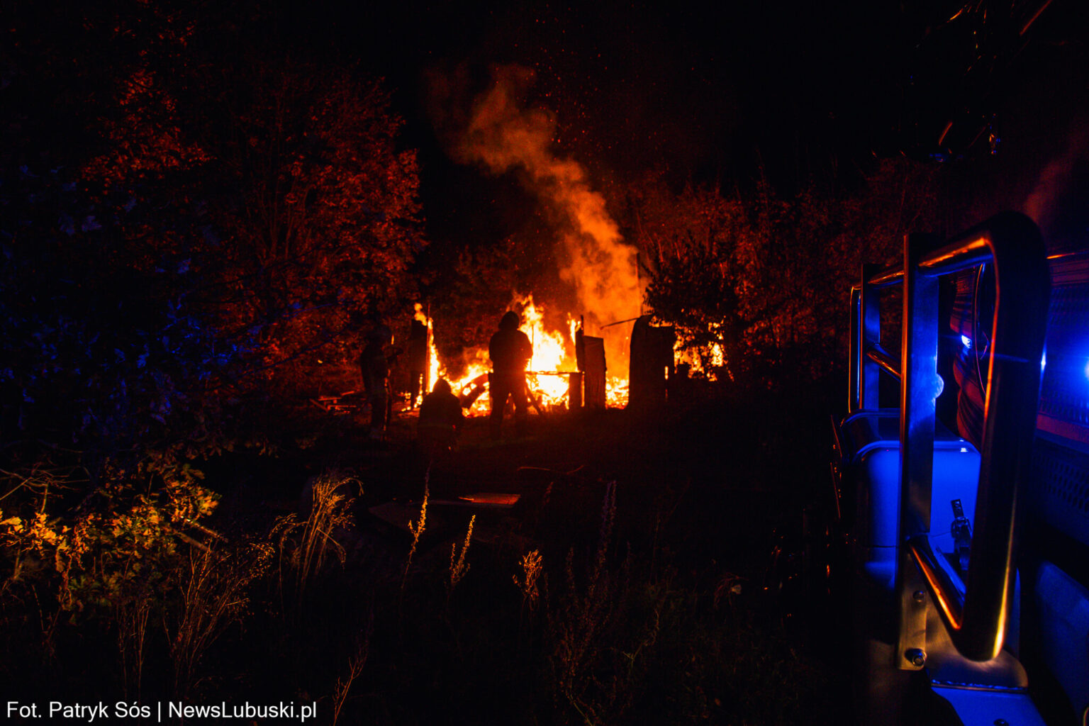 Pożar Zielona G&oacute;ra, Pożar Ochla - straż pożarna Zielona G&oacute;ra