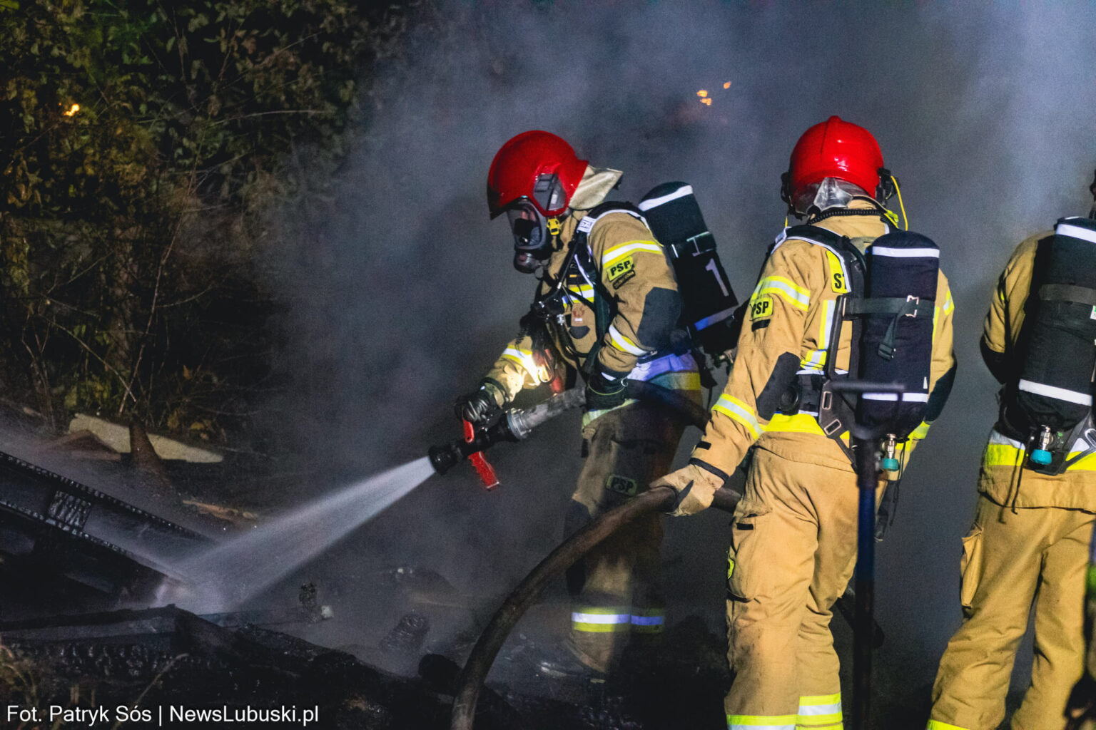 Pożar Zielona G&oacute;ra, Pożar Ochla - straż pożarna Zielona G&oacute;ra