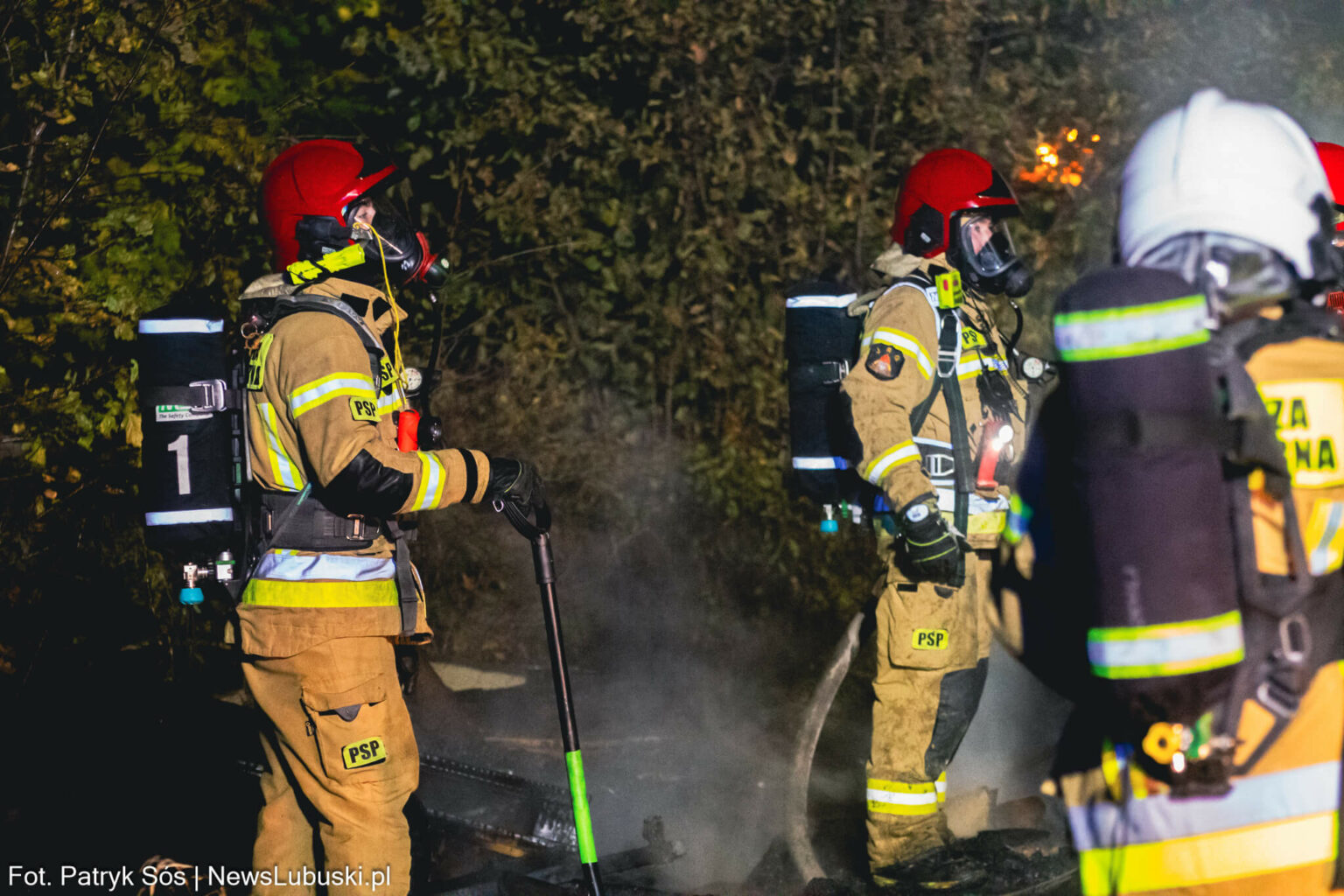 Pożar Zielona G&oacute;ra, Pożar Ochla - straż pożarna Zielona G&oacute;ra