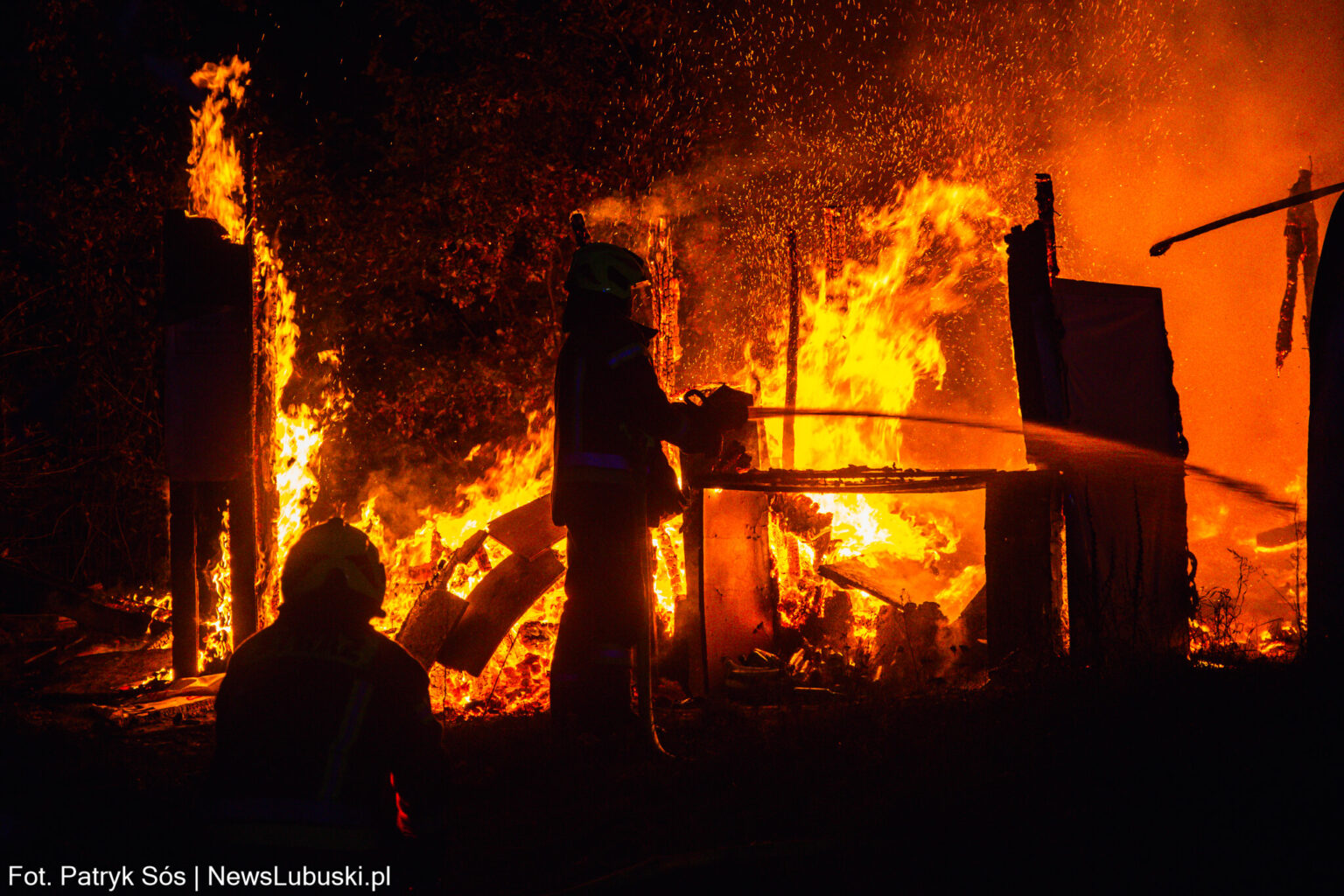 Pożar Zielona G&oacute;ra, Pożar Ochla - straż pożarna Zielona G&oacute;ra