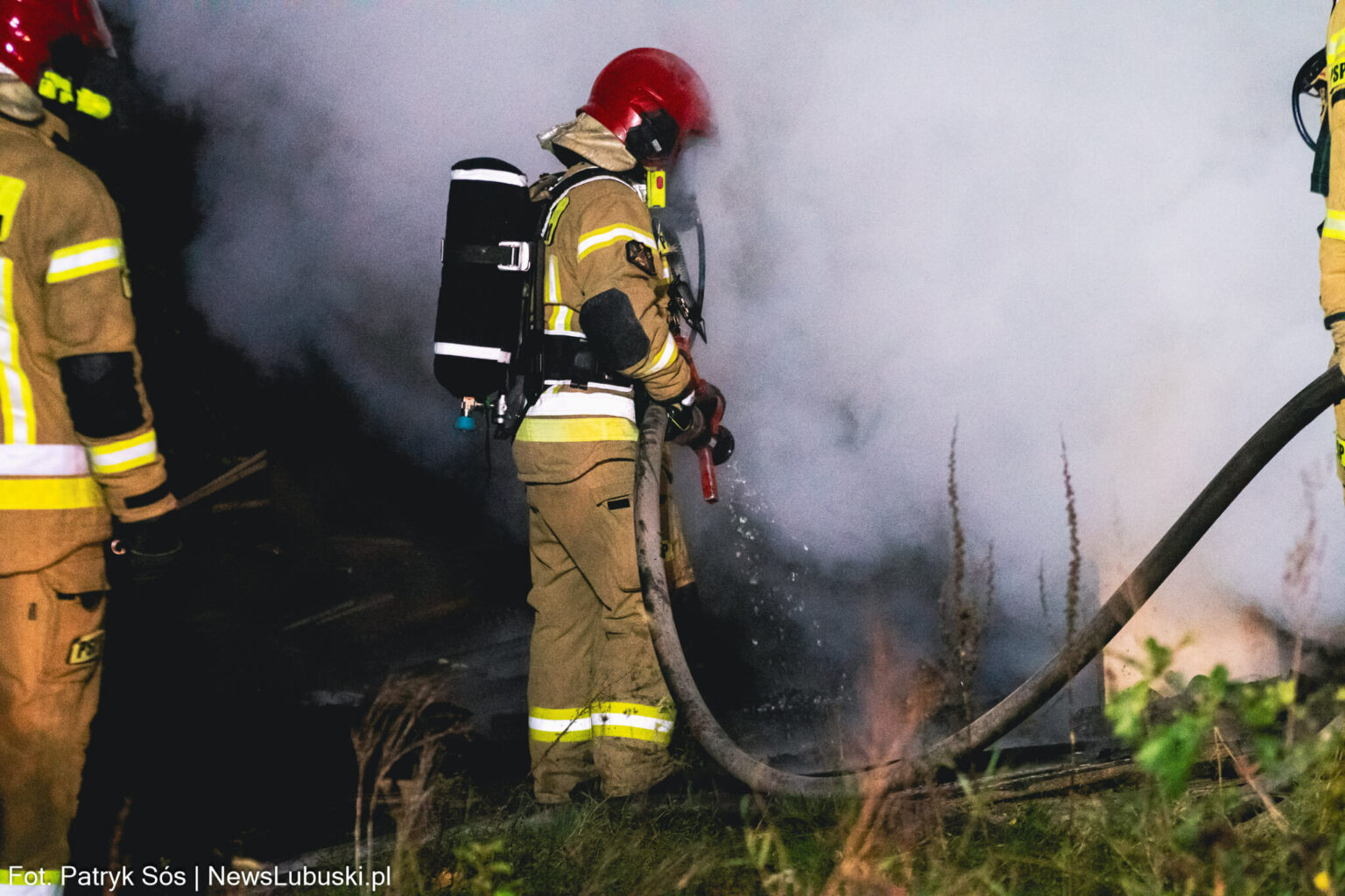 Pożar Zielona G&oacute;ra, Pożar Ochla - straż pożarna Zielona G&oacute;ra