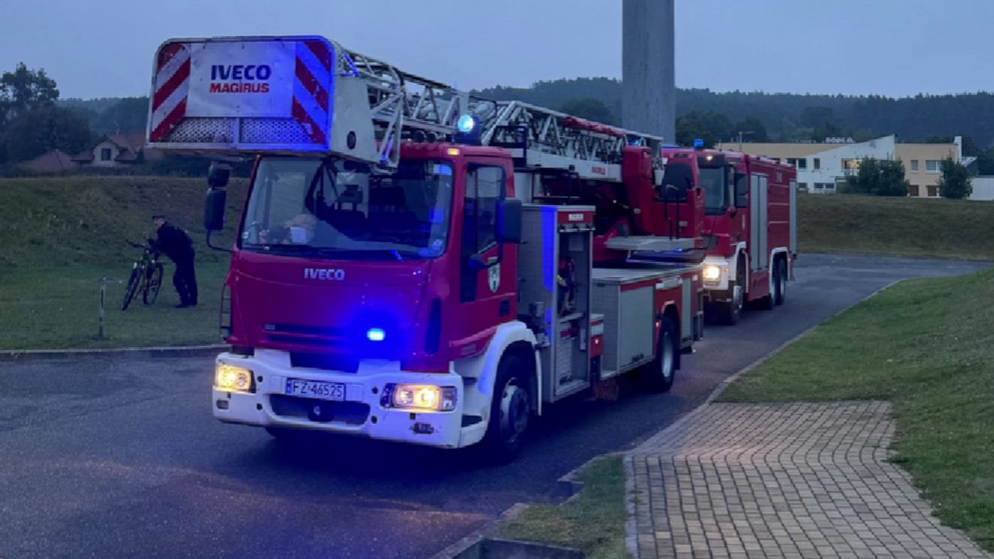 Pożar WOSiR Drzonków - Pożar Zielona Góra