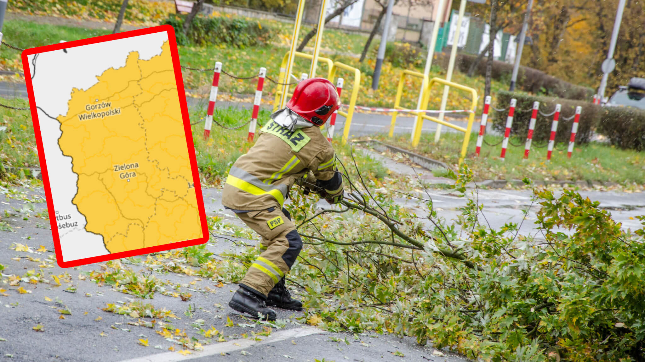 Silny wiatr lubuskie - Ostrzeżenia IMGW