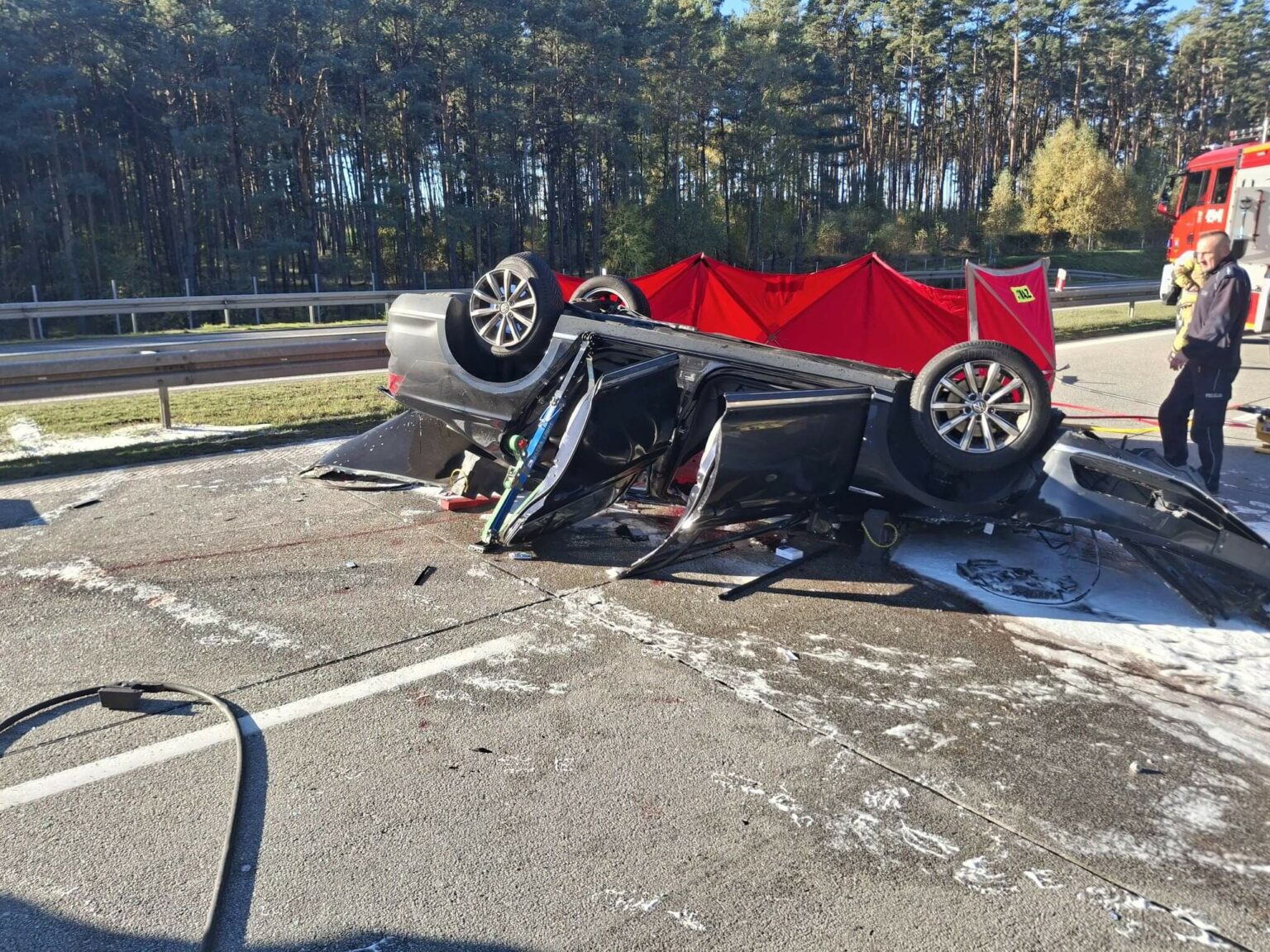 Śmiertelny wypadek na A2 - Wypadek Torzym. Utrudnienia na A2