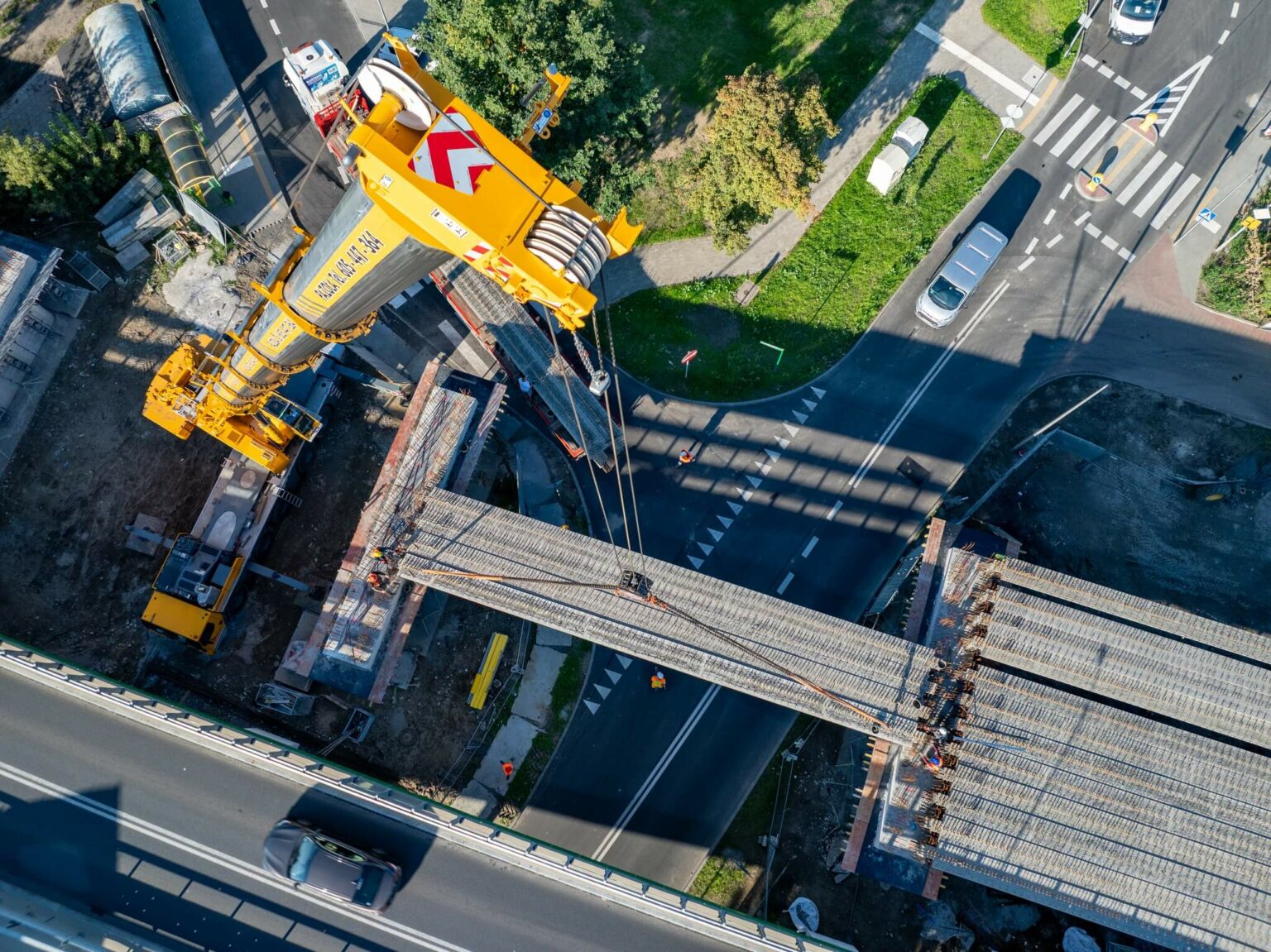 Wiadukt Zielona G&oacute;ra Zjednoczenia - Budowa w Zielonej G&oacute;rze