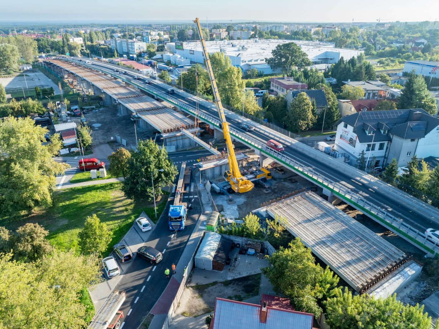 Wiadukt Zielona Góra Zjednoczenia - Budowa w Zielonej Górze