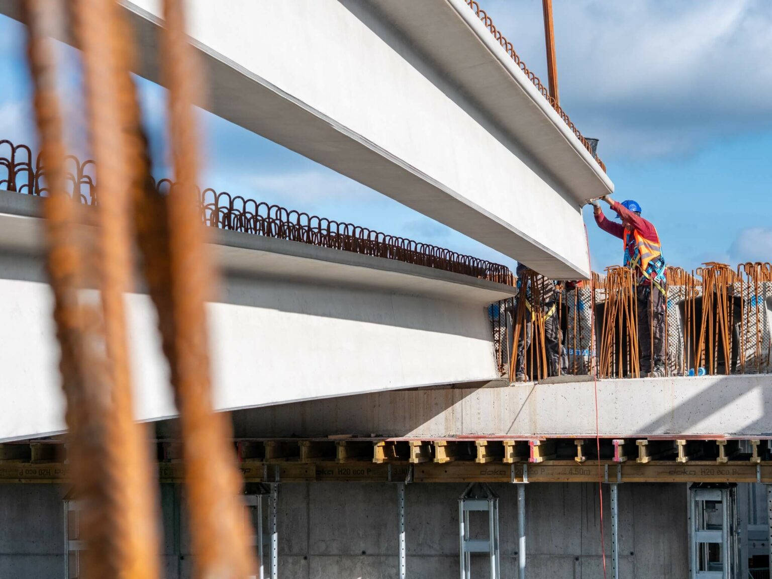 Wiadukt Zielona G&oacute;ra Zjednoczenia - Budowa w Zielonej G&oacute;rze