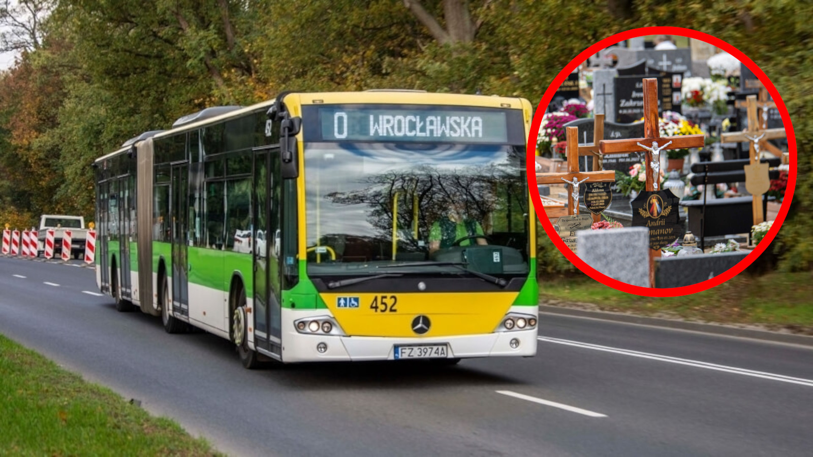 Wszystkich Świętych Zielona Góra 2025 - rozkład jazdy MZK Zielona Góra