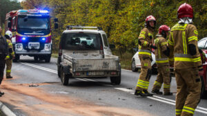 Wypadek na DK27 pod Zieloną Górą. Sześć osobówek rozbitych (ZDJĘCIA)
