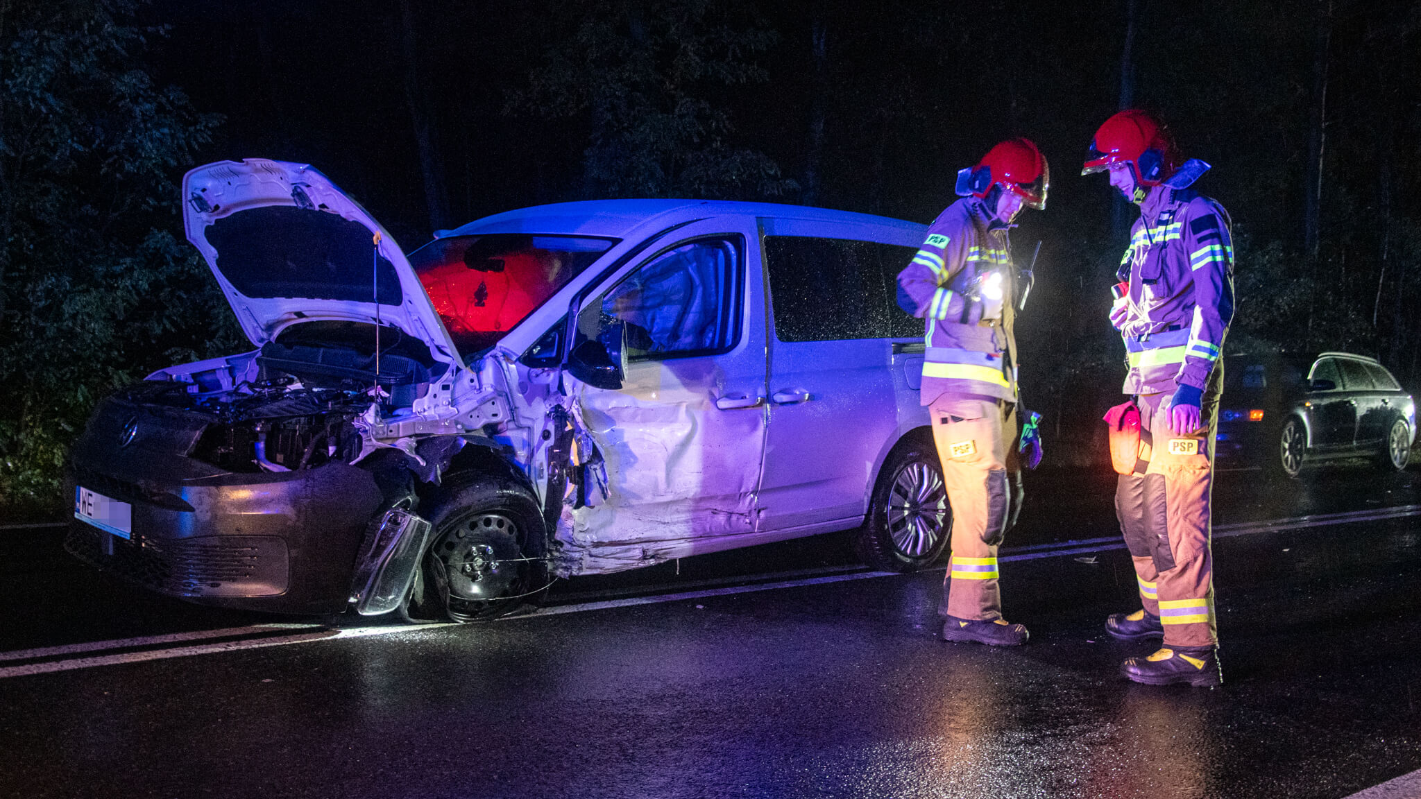 Wypadek na DK32 - Wypadek Zielona Góra Leśniów Wielki