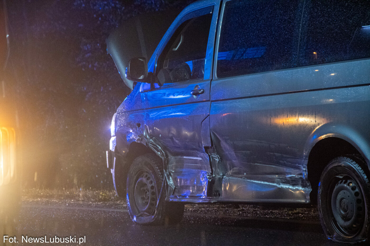 Wypadek na DK32 - Wypadek Zielona Góra Leśniów Wielki