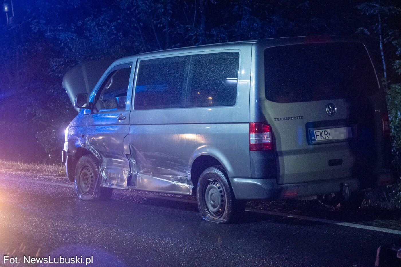 Wypadek na DK32 - Wypadek Zielona Góra Leśniów Wielki