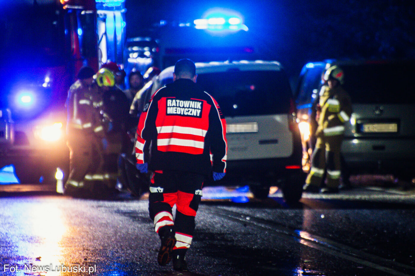 Wypadek na DK32 - Wypadek Zielona Góra Leśniów Wielki