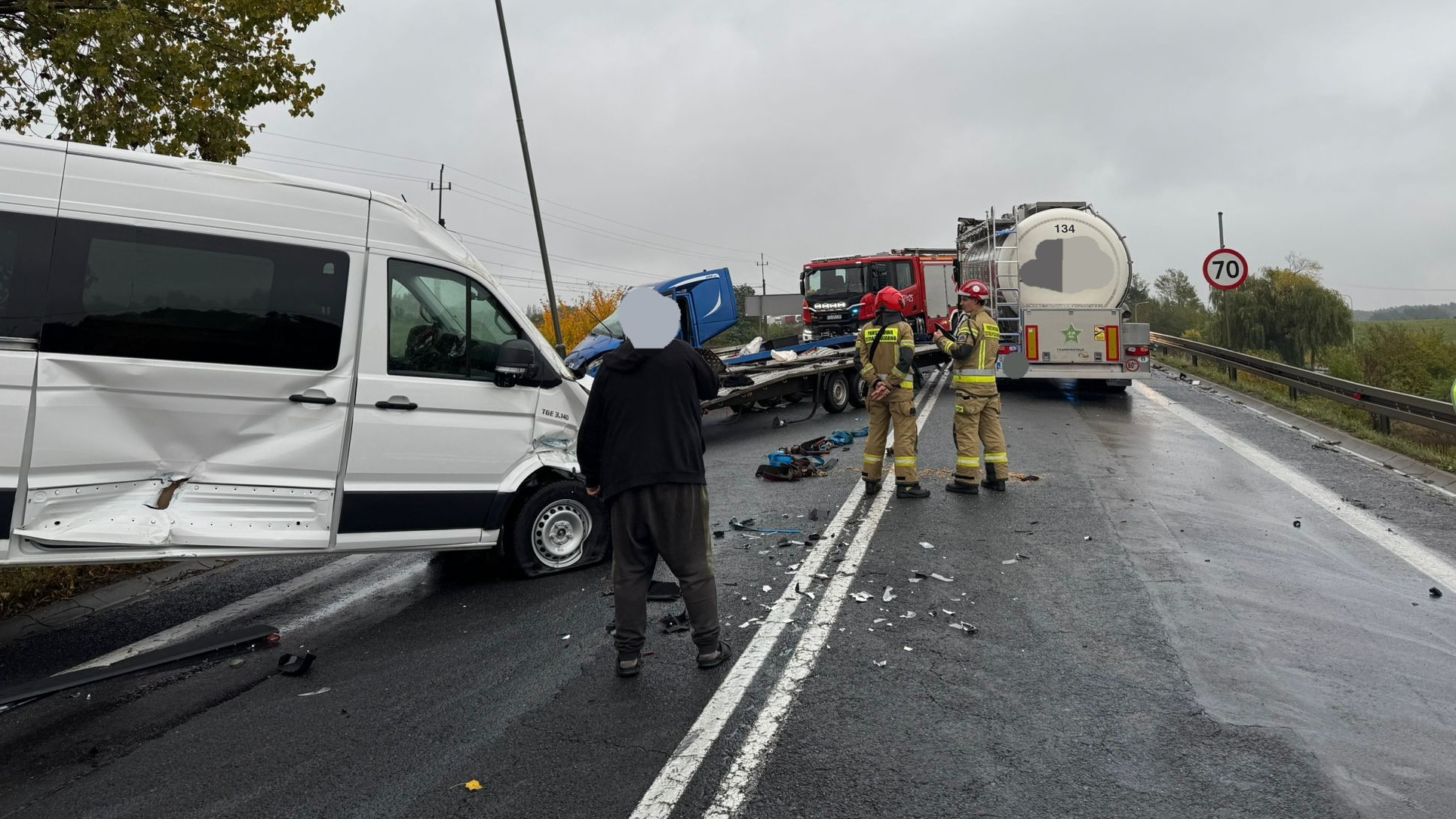 Wypadek na DK92 - Wypadek Świebodzin