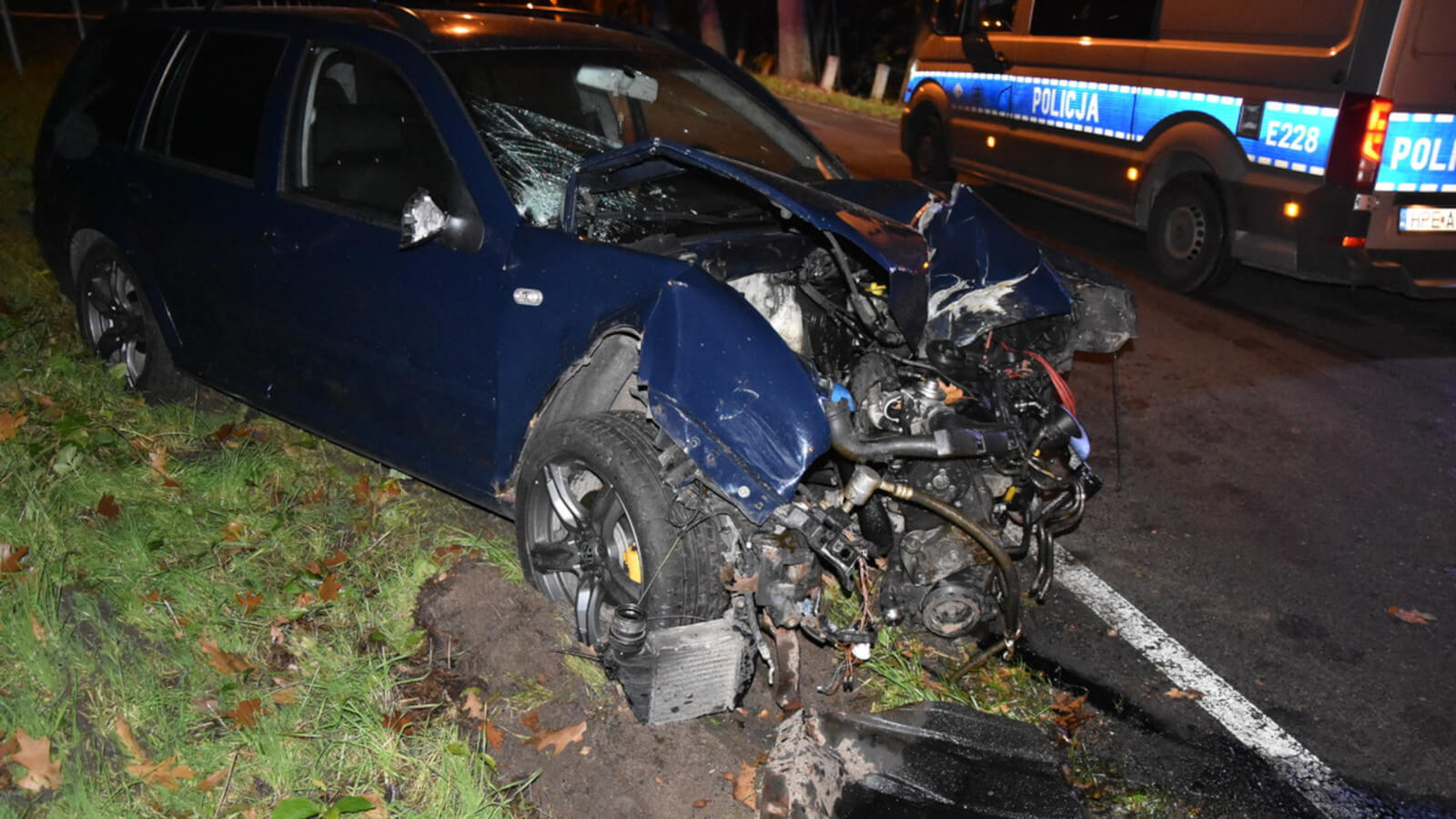 Pijany kierowca Zielona Góra - Wypadek Zielona Góra Krępa