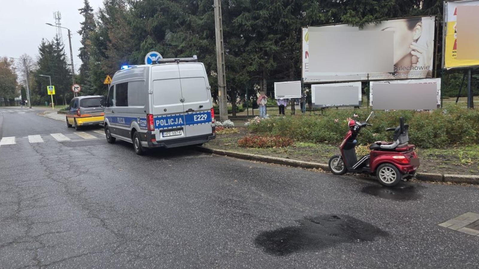 Wypadek Sulechów - motorowerzysta samochód Jana Pawła