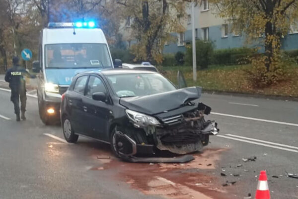 Wypadek Zielona Góra Podgórna - Kolizja Zielona Góra