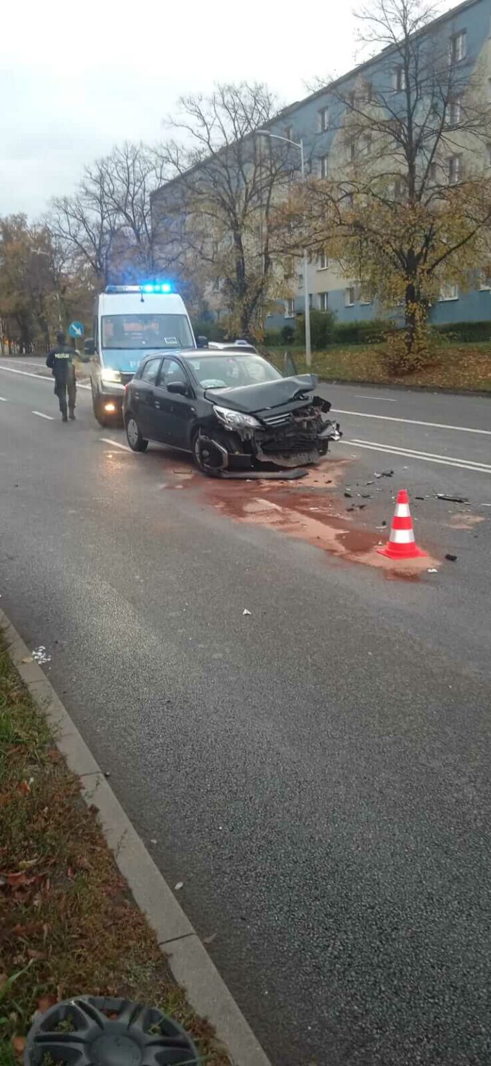 Wypadek Zielona G&oacute;ra Podg&oacute;rna - Kolizja Zielona G&oacute;ra