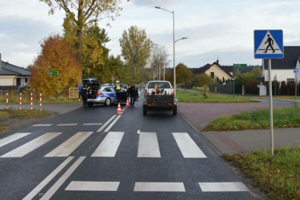 Potrącenie Zielona Góra - Wypadek Zielona Góra