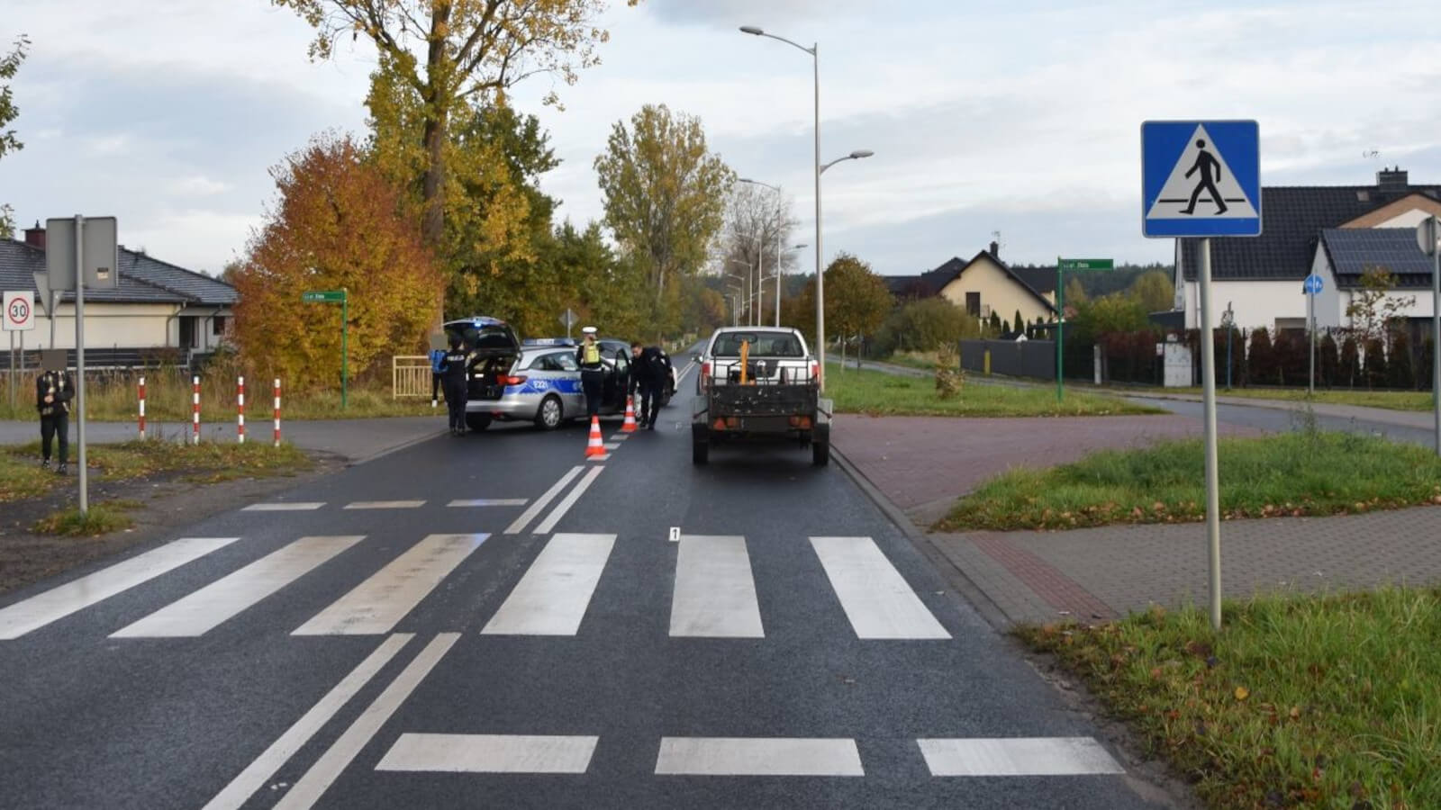 Potrącenie Zielona Góra - Wypadek Zielona Góra