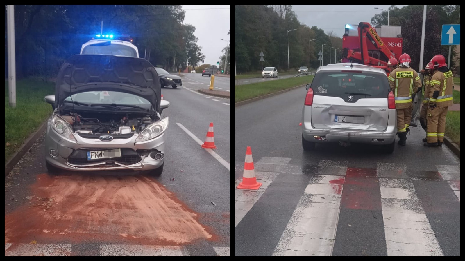 Kolizja Zielona Góra – Wypadek Zielona Góra Szosa Kisielińska